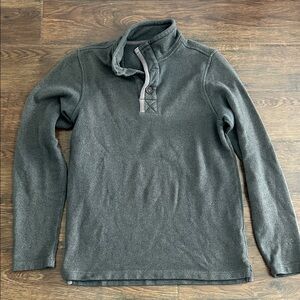 Men's Gray Pullover Sweater | Men's Gray Quarter Zip Sweater | Alpine Design